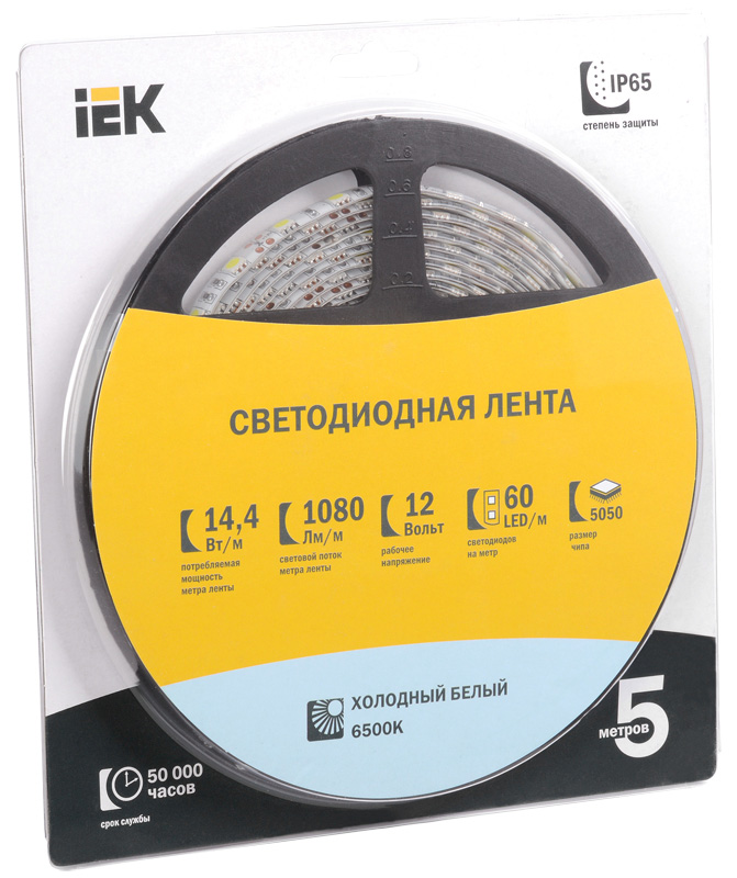 Светодиодная лента LED 5м блистер LSR-5050G30-7,2-IP20-12V IEK