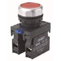 Кнопка управления NP8-10BND/1 1НО белая AC110В-220В(LED) IP65 (R)(CHINT)