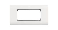 Настенная лицевая панель NIKOMAX под 2 вставки типа Mosaic 45х45мм, с подрамником, белая