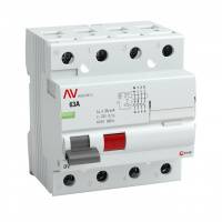 Четырехполюсное устройство защитного отключения DV 4P 100А/100мА (A) EKF AVERES