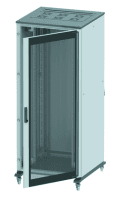 Напольный шкаф 24U Ш800хГ800 передняя дверь стекло,задняя глухая дверь, крыша укомплектована вводом и заглушками