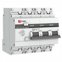 Дифференциальный автомат АД-32 3P+N 25А/100мА (характеристика C, AC, электронный, защита 270В) 4,5кА EKF PROxima