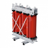 Трехфазный силовой трансформатор с литой изоляцией сухого типа мощностью2000 кВА  класс напряжения 10/0,4 кВ D/Yn–11, IP