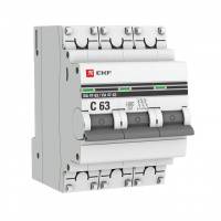 Автоматический выключатель 3P 20А (B) 6кА ВА 47-63 EKF PROxima mcb4763-6-3-20B-pro mcb4763-6-3-20B-pro