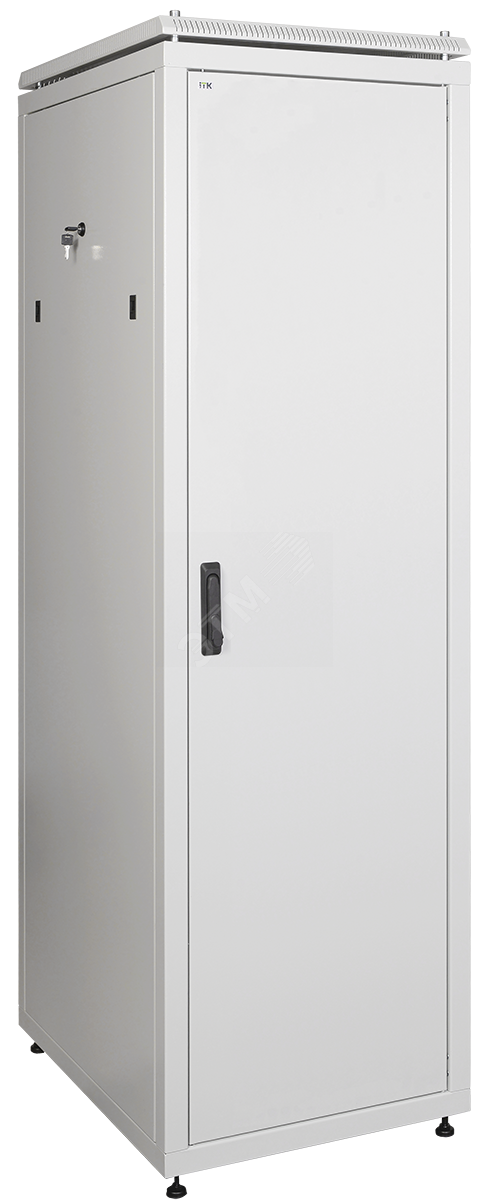 ITK Шкаф сетевой 19" LINEA N 47U 600х1000 мм металлические двери серый
