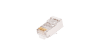 Коннектор NIKOMAX RJ45/8P8C под витую пару, Кат.5e (Класс D), 100МГц, покрытие 50мкд, универсальные ножи, экранированный, круглый ввод, уп-ка 100шт. Коннектор NIKOMAX RJ45/8P8C под витую пару, Кат.5e (Класс D), 100МГц, покрытие 50мкд, универсальные ножи, экранированный, круглый ввод, уп-ка 100шт.