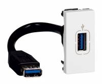 Розетка USB 3.0 со шнуром белая MSC Legrand Розетка USB 3.0 со шнуром белая MSC Legrand