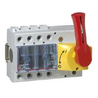 Выключатель VISTOP 4P 63A фронтальный с красной рукояткой Legrand Выключатель VISTOP 4P 63A фронтальный с красной рукояткой Legrand