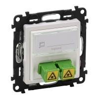 Розетка оптволокно 2SC APC Лицевая панель Valena Life белая Legrand Розетка оптволокно 2SC APC Лицевая панель Valena Life белая Legrand