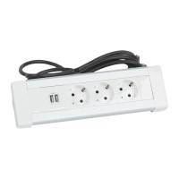 Блок розеток 3X2К+З+ зарядное устройство 2ХUSB Legrand Блок розеток 3X2К+З+ зарядное устройство 2ХUSB Legrand