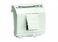 Розетка компьютерная RJ45 категория 6 экранированная (8P8C, Hyperline, Dual IDC: 110&Krone) Brava, белая, 2 модуля DKC Розетка компьютерная RJ45 категория 6 экранированная (8P8C, Hyperline, Dual IDC: 110&Krone) Brava, белая, 2 модуля DKC