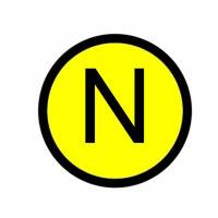 Наклейка N (d20мм) PROxima Наклейка N (d20мм) PROxima