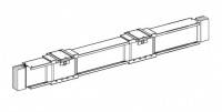 Прямая секция для болтовых отводных блоков, 3L+N+PE, Al, 1600А, длина 4000 мм Schneider Electric Прямая секция для болтовых отводных блоков, 3L+N+PE, Al, 1600А, длина 4000 мм Schneider Electric
