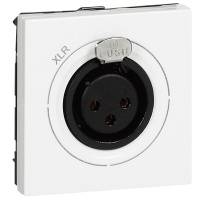 Розетка Mosaic XLR 1 модуль белая Legrand Розетка Mosaic XLR 1 модуль белая Legrand