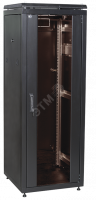 ITK Шкаф сетевой 19" LINEA N 42U 600х1000 мм стеклянная передняя дверь черный