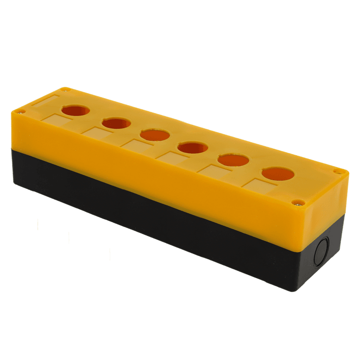 Корпус КП106 пластиковый 6 кнопок желтый EKF PROxima