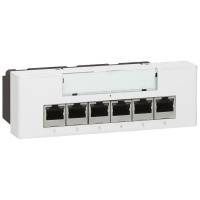 Коммутатор Mosaic 6+1RJ45 Poe встраиваемый Legrand Коммутатор Mosaic 6+1RJ45 Poe встраиваемый Legrand