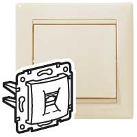 Розетка RJ45 ISDN слоновая кость VLN Legrand Розетка RJ45 ISDN слоновая кость VLN Legrand