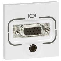 Розетка Mosaic HD15 +jack 3,5 2 модуля Legrand Розетка Mosaic HD15 +jack 3,5 2 модуля Legrand