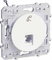 Розетка телефонная RJ12 6 контактов белый Odace Schneider Electric Розетка телефонная RJ12 6 контактов белый Odace Schneider Electric