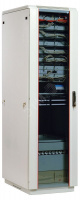 Шкаф телекоммуникационный напольный 42U (600 × 600) дверь стекло