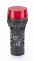 Лампа комм. ADDS ?22 мм LED кр. 220В AC/DC ЛK-22 DEKraft