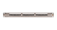 Коммутационная панель NIKOMAX 19", 1U, 24 порта, Кат.6 (Класс E), 250МГц, RJ45/8P8C, 110/KRONE, T568A/B, полный экран, с органайзером, металлик - гарантия: 5 лет расширенная / 25 лет системная