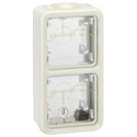 Коробка Plexo 2 поста вертикальная белая Legrand Коробка Plexo 2 поста вертикальная белая Legrand