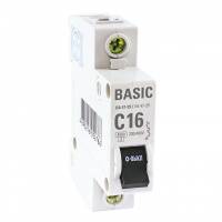 Автоматический выключатель 1P 16А (C) 4,5кА ВА 47-29 EKF Basic mcb4729-1-16C