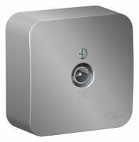 Коннектор Blanca ТВ с изоляционной пластиной, алюминий Schneider Electric Коннектор Blanca ТВ с изоляционной пластиной, алюминий Schneider Electric