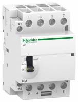 Модульный контактор с ручным управлением iCT40A 4Н Schneider Electric Модульный контактор с ручным управлением iCT40A 4Н Schneider Electric