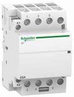 Модульный контактор iCT63A 3НО 127В 60ГЦ Schneider Electric Модульный контактор iCT63A 3НО 127В 60ГЦ Schneider Electric