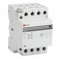 Контактор модульный КМ 50А 4NО (3 модуля) PROxima EKF Electrotechnica Контактор модульный КМ 50А 4NО (3 модуля) PROxima EKF Electrotechnica