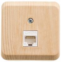 Розетка наружная компьютерная Этюд RJ45, категория 5е, сосна, Россия Schneider Electric Розетка наружная компьютерная Этюд RJ45, категория 5е, сосна, Россия Schneider Electric