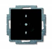 Розетка Schuko 16А 250В, с винтовыми клеммами, серия Basic 55, цвет черный ABB Розетка Schuko 16А 250В, с винтовыми клеммами, серия Basic 55, цвет черный ABB