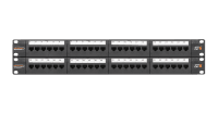 Коммутационная панель NIKOMAX 19", 2U, 48 портов, Кат.6 (Класс E), 250МГц, RJ45/8P8C, 110/KRONE, T568A/B, неэкранированная, с органайзерами, черная - гарантия: 5 лет расширенная / 25 лет системная Коммутационная панель NIKOMAX 19", 2U, 48 портов, Кат.6 (Класс E), 250МГц, RJ45/8P8C, 110/KRONE, T568A/B, неэкранированная, с органайзерами, черная - гарантия: 5 лет расширенная / 25 лет системная