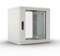 Шкаф телекоммуникационный настенный разборный 12U (600 × 520) съемные стенки, дверь стекло