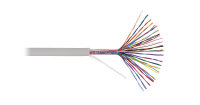 Кабель NIKOLAN U/UTP 25 пар, Кат.3 (Класс C), 16МГц, одножильный, BC (чистая медь), 26AWG (0,405мм), внутренний, PVC нг(А), серый, 305м - гарантия: 1 год
