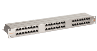 Панель 19", 1U, 48 портов, Кат.6, RJ45/8P8C, экран, металлик Панель 19", 1U, 48 портов, Кат.6, RJ45/8P8C, экран, металлик