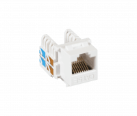 Модуль-вставка NETLAN типа Keystone, Кат.5e (Класс D), 100МГц, RJ45/8P8C, 110/KRONE, T568A/B, неэкранированный, белый, уп-ка 10шт. Модуль-вставка NETLAN типа Keystone, Кат.5e (Класс D), 100МГц, RJ45/8P8C, 110/KRONE, T568A/B, неэкранированный, белый, уп-ка 10шт.