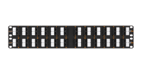 Коммутационная панель NIKOMAX 19", 2U, 48 угловых портов, Кат.5e (Класс D), 100МГц, RJ45/8P8C, 110/KRONE, T568A/B, неэкранированная, с органайзером, черная - гарантия: 5 лет расширенная / 25 лет системная