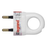 Вилка 2К 6А белая Legrand Вилка 2К 6А белая Legrand
