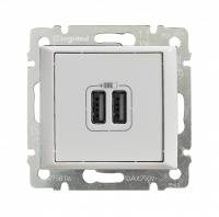 Розетка двойная USB белая Valena Legrand Розетка двойная USB белая Valena Legrand