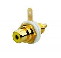 Разъём RCA/CINCH (колокольчик/тюльпан), диапазон от 20 Гц до 20 кГц, цвет желтый ABB Разъём RCA/CINCH (колокольчик/тюльпан), диапазон от 20 Гц до 20 кГц, цвет желтый ABB