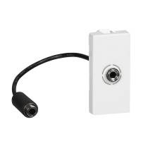 Розетка Jack 3,5 со шнуром белая Legrand Розетка Jack 3,5 со шнуром белая Legrand