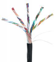 Кабель NETLAN U/UTP 25 пар, Кат.5 (Класс D), 100МГц, одножильный, BC (чистая медь), внешний, PE до -40C, черный, 305м Кабель NETLAN U/UTP 25 пар, Кат.5 (Класс D), 100МГц, одножильный, BC (чистая медь), внешний, PE до -40C, черный, 305м