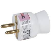 Вилка 2К+З белая 050187 Legrand Вилка 2К+З белая 050187 Legrand
