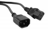 Кабель питания монитор-компьютер IEC 320 C13 - IEC 320 C14 (3x0.75), 10A, прямая вилка, 0.5 м Кабель питания монитор-компьютер IEC 320 C13 - IEC 320 C14 (3x0.75), 10A, прямая вилка, 0.5 м