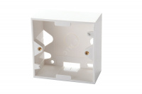 Настенная коробка для рамок серии 45, на 2 модуля 22.5х45.0 мм, белая