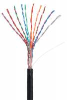 Кабель NETLAN U/UTP 10 пар, Кат.5 (Класс D), 100МГц, одножильный, BC (чистая медь), внешний, PE до -40C, черный, 305м Кабель NETLAN U/UTP 10 пар, Кат.5 (Класс D), 100МГц, одножильный, BC (чистая медь), внешний, PE до -40C, черный, 305м